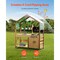 Kids Mud Kitchen Wooden Outdoor Play Kitchen Set with Accessories Pretend Play